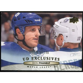 2011/12 Upper Deck Exclusives #20 Dion Phaneuf /100