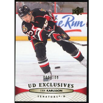 2011/12 Upper Deck Exclusives #68 Erik Karlsson /100