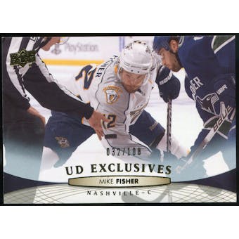 2011/12 Upper Deck Exclusives #98 Mike Fisher /100