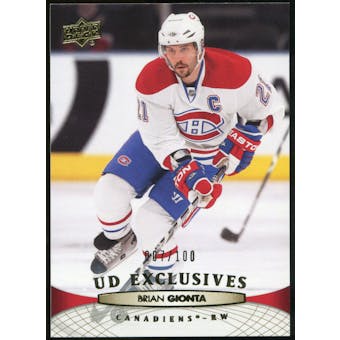 2011/12 Upper Deck Exclusives #103 Brian Gionta /100
