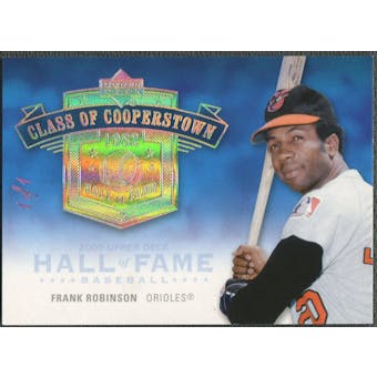 2005 Upper Deck Hall of Fame #FR2 Frank Robinson Class of Cooperstown Rainbow #1/1