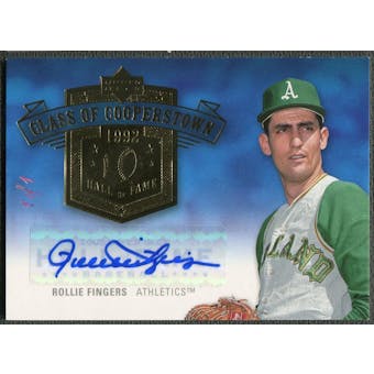 2005 Upper Deck Hall of Fame #RF1 Rollie Fingers Class of Cooperstown Rainbow Auto #1/1