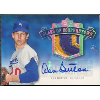 2005 Upper Deck Hall of Fame #DS1 Don Sutton Class of Cooperstown Rainbow Patch Auto #1/1