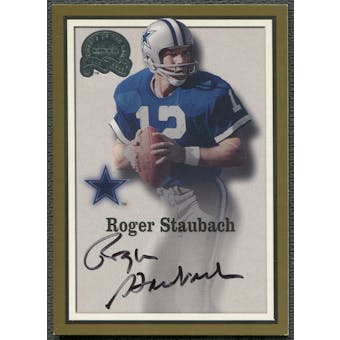 2000 Greats of the Game #75 Roger Staubach Gold Border Auto SP