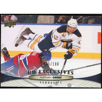 2011/12 Upper Deck Exclusives #185 Nathan Gerbe /100