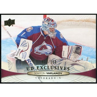 2011/12 Upper Deck Exclusives #408 Semyon Varlamov /100
