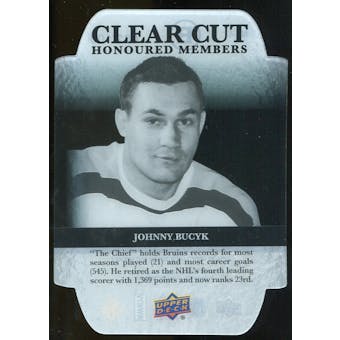 2011/12 Upper Deck Clear Cut Honoured Members #HOF4 Johnny Bucyk /100