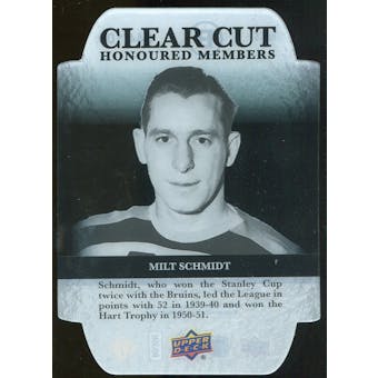 2011/12 Upper Deck Clear Cut Honoured Members #HOF5 Milt Schmidt /100