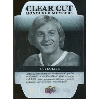 2011/12 Upper Deck Clear Cut Honoured Members #HOF25 Guy Lafleur /100