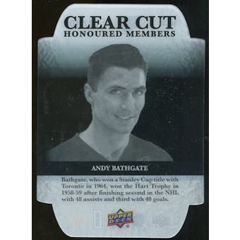 2011/12 Upper Deck Clear Cut Honoured Members #HOF32 Andy Bathgate /100