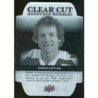 2011/12 Upper Deck Clear Cut Honoured Members #HOF38 Darryl Sittler /100