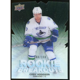 2011/12 Upper Deck Rookie Breakouts #RBCH Cody Hodgson /100