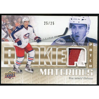 2011/12 Upper Deck Rookie Materials Patches #RMJM John Moore /25