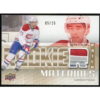 2011/12 Upper Deck Rookie Materials Patches #RMLL Louis Leblanc /25