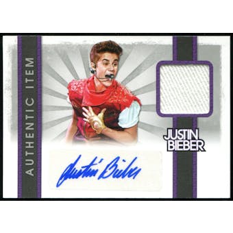 2012 Panini Justin Bieber Autographed Event Worn T-Shirt Card