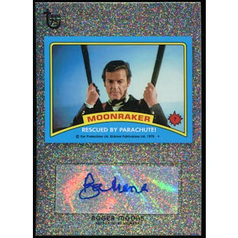 2013 Topps 75th Anniversary Autographs Diamond Sparkle #19 Roger Moore 13/75
