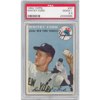 1954 Topps Baseball #37 Whitey Ford PSA 2.5 (GOOD+) *5685