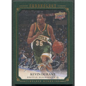 2007/08 Chronology #135 Kevin Durant Rookie Gold Auto #04/10