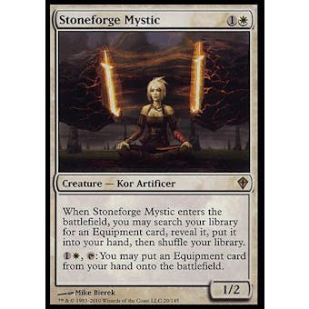 Magic the Gathering Worldwake Stoneforge Mystic FOIL MODERATELY PLAYED (MP)