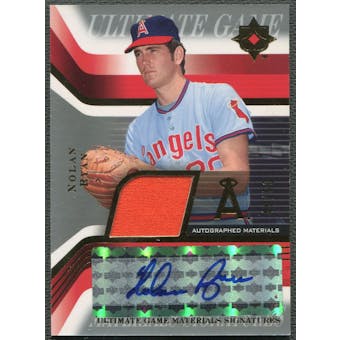 2004 Ultimate Collection #NR1 Nolan Ryan Game Materials Signatures Jersey Auto #49/50