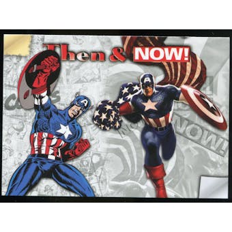2014 Upper Deck Marvel Now Then and Now #TNLE Captain America
