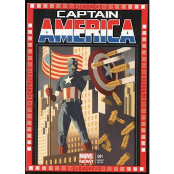 2014 Upper Deck Marvel Now Variant Covers #104HA Captain America #1