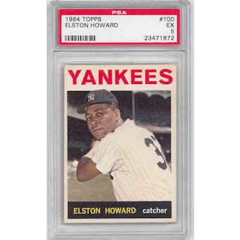1964 Topps Baseball #100 Elston Howard PSA 5 (EX) *1872