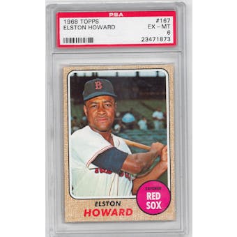 1968 Topps Baseball #167 Elston Howard PSA 6 (EX-MT) *1873
