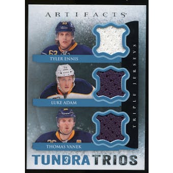 2013-14 Upper Deck Artifacts Tundra Trios Jerseys Blue #T3VEA Tyler Ennis/Luke Adam/Thomas Vanek C
