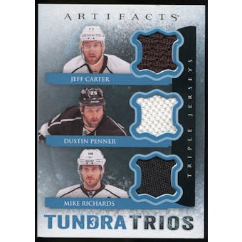 2013-14 Upper Deck Artifacts Tundra Trios Jerseys Blue #T3RCP Jeff Carter/Dustin Penner/Mike Richards D