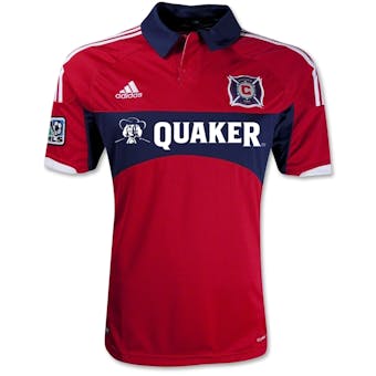 Chicago Fire Adidas ClimaCool Red Replica Jersey (Adult L)