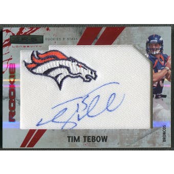 2010 Rookies and Stars Longevity #299 Tim Tebow Ruby Rookie Patch Auto #1/5