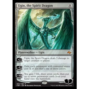 Magic the Gathering Fate Reforged Single Ugin, the Spirit Dragon NEAR MINT (NM)