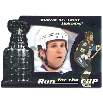 2008/09 Upper Deck Black Diamond Run for the Cup #CUP39 Martin St. Louis /100