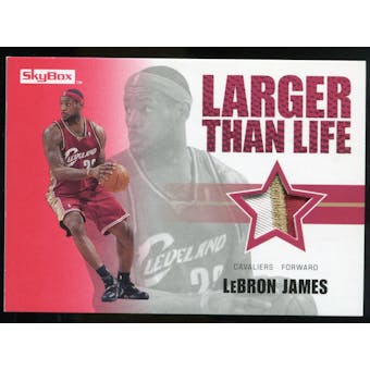 2008/09 Upper Deck SkyBox Larger Than Life Patches #LLLJ LeBron James /25