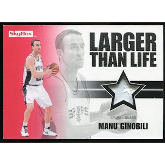 2008/09 Upper Deck SkyBox Larger Than Life Patches #LLMG Manu Ginobili /25