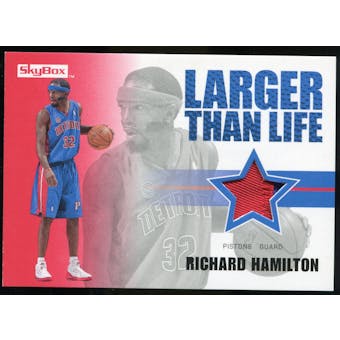 2008/09 Upper Deck SkyBox Larger Than Life Patches #LLRH Richard Hamilton /25