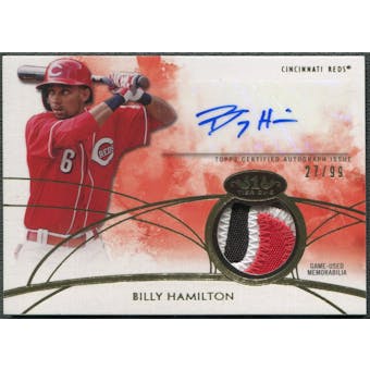 2014 Topps Tier One #TOARBH Billy Hamilton Rookie Patch Auto #27/99