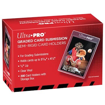 Ultra Pro Tall Graded Card Submission Semirigid Toploaders (200 Count Box)
