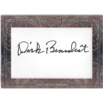 2013 Press Pass Platinum Cuts Signature Dirk Benedict Autograph