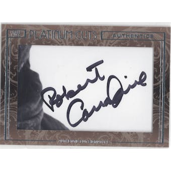 2013 Press Pass Platinum Cuts Signature Robert Caradine Autograph