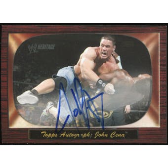 2005 Topps Heritage WWE Autographs #1 John Cena