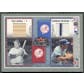 2002 Fleer Fall Classics #1 Babe Ruth Roger Maris Yogi Berra Thurman Munson Bat Jersey #01/25