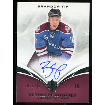 2010/11 Upper Deck Ultimate Collection #111 Brandon Yip RC Autograph /299