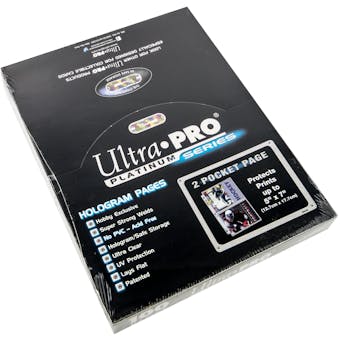 Ultra Pro Platinum 2 Pocket Pages  5x7 Photo ( 100 count box )