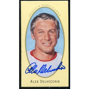 2011/12 Upper Deck Parkhurst Champions Champ's Mini Signatures #5 Alex Delvecchio Autograph