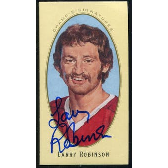 2011/12 Upper Deck Parkhurst Champions Champ's Mini Signatures #19 Larry Robinson Autograph