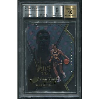 2013 Upper Deck All-Time Greats #ATFRO David Robinson All-Time Forces Auto #30/35 BGS 9
