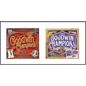 COMBO DEAL - Upper Deck Goodwin Champions Hobby Box (2014, 2012)