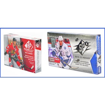COMBO DEAL - 2014/15 Upper Deck Hockey Hobby Boxes (SP Game Used, SPx)